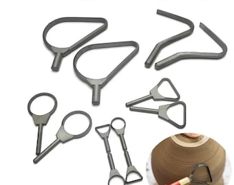 Pottery Carving Tool, Carbide Ring Scrapers, Multi-Style Cutter Heads, Clay Texture Repair Making, Ceramic Handicrafts Sculpting Accessories