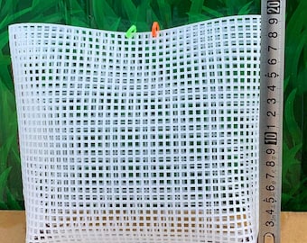 Kunststoff Mesh Sheets, 3-teiliges Set, S / M / L, DIY Stickerei Eimer Taschen Zubehör, Nähwebbasis, Strickvorlagen, Easy Knit Helfer