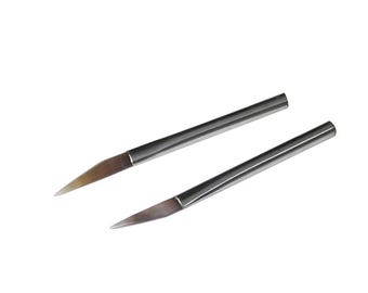 Clay Carving Pen, Stainless Steel, Natural Agate Pottery Tool, Indenting Polishing Shaping Toning Ceramic Engraving Craft Fine Detail Making