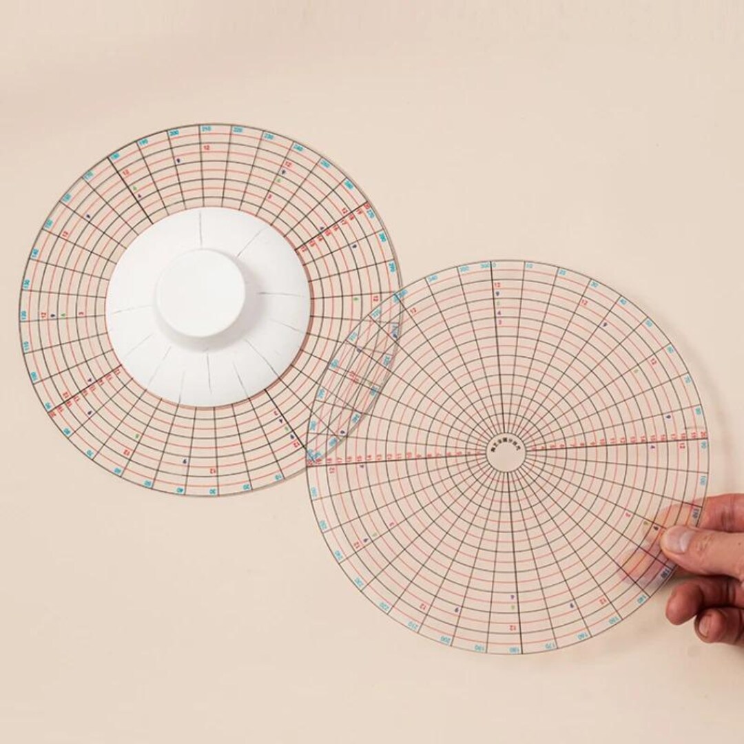 Pottery Round Ruler Circular Divider Ruler, Plastic, Pottery Wheel Measuring, Drawing ...
