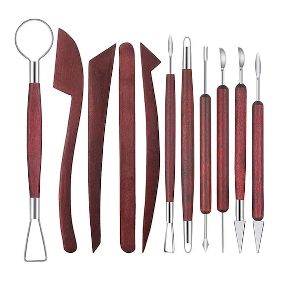 Set 23 Pezzi Per Modellare Argilla - Attrezzi Scultura Per Ceramica E Fai Da Te - Foto 8