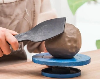 Töpferwerkzeug, Tonklöppel aus Kunststoff, Tonknetkelle, schwarze Schaufel, Zubehör zum Töpfern, DIY-Teekannenzubehör, Keramikskulpturen-Modellierung