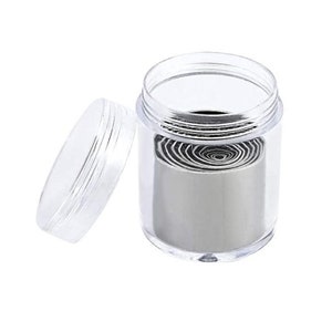 May include: A set of round metal cookie cutters in a clear plastic container. The cutters are nested inside each other and are different sizes.