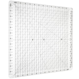 Righello per quilting, acrilico trasparente, modello a griglia quadrata, guida per il taglio del tessuto, progetti di cucito, accessorio per patchwork, strumento di misurazione, blocco per quilting