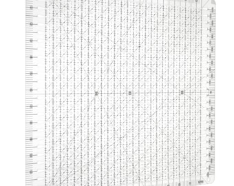 Quilting Ruler, Clear Acrylic, Grid Square Template, Fabric Cutting Guide, Sewing Projects, Patchwork Accessory, Measuring Tool, Quilt Block