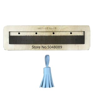 Molde para cortar borlas de cuero, hoja de acero japonés para madera, cortador de patrones de cartón, plantilla de perforación, herramienta de estarcido para hacer manualidades con flores, troqueles de regla