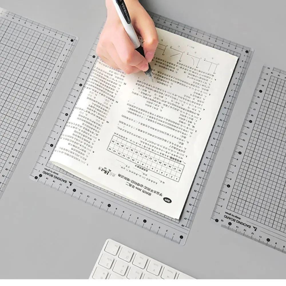 Drafting Rough Pad Drafting Board Writing Pad With Ruler, Transparent Plastic, Built-in ...