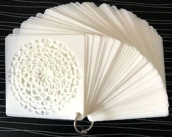 Mandala Stencils Set, 48Pcs, PET Materials, DIY Painting Templates, Scrapbooking Coloring Embossing Art Crafts Album Decoration Making Tools