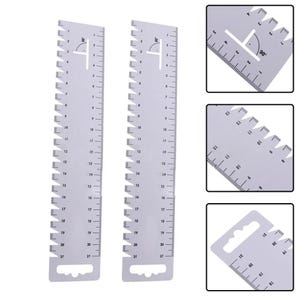 Patchworklinialen, 2 stuks, flexibel plastic, ultradun naaihulpmiddelen, naadtoeslagen Precisiestofmeting, kleermakeraccessoires