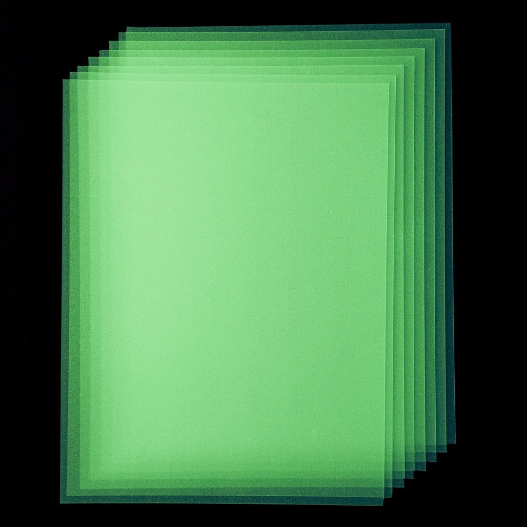 Luminous Shrink Plastic Paper Sheets, 10pcs 2920cm / 11.4inch7.8inch