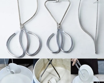 Clip Per Smalto Ceramica In Acciaio Inox, 2 Pezzi, Pinza Per Immersione Con Manico Ergonomico, Leggera E Facile Da Pulire, Per Ceramisti