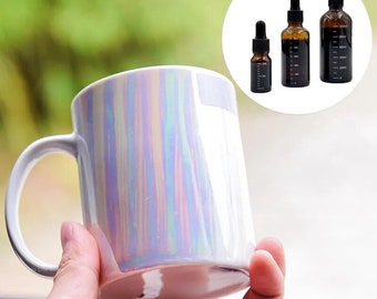 Ceramic On-Glaze Color, 10/30/50/100ML, Liquid Pigment, Pottery Glazing, Colorful Golden Dazzling Glazes, DIY Crafting, Coloring Accessories