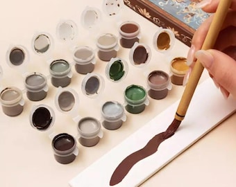 Pottery Underglaze Sandstone Glaze, 6 Colors Set, Ceramic Painting Sand Grain Texture Pigment, Rock Effect Coloring Agent for Clay Sculpture