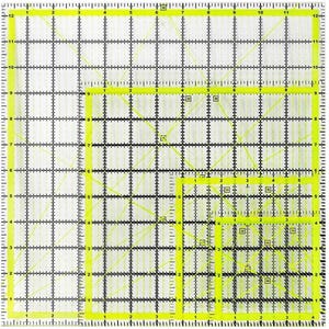 Square Quilting Ruler, Clear Acrylic, Various Sizes, Patchwork Template, Fabric Cutting Accessories, Sewing Projects Measuring, DIY Crafting