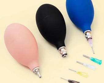Botellas de goma para cerámica, recipiente para pintura de barro, accesorio de pintura cerámica DIY con múltiples agujas, herramienta para colorear, decoración de manualidades de polímero.