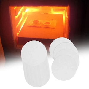 Carta per forno a microonde, 50/100 pezzi, creazione di gioielli in vetro fuso, rotonda/quadrata, coperta isolante, accessorio per camino, strumento per cottura in ceramica