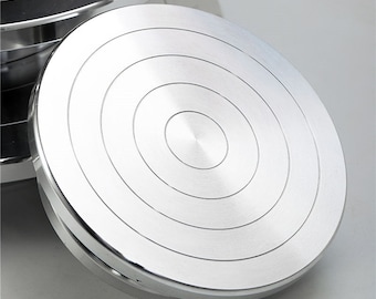 WEBEEDY 2 Divisori Rotondi Per Ceramica In Plastica 20 E 26 Cm - Strumenti Per Dividere E Segnare L'Argilla - 4