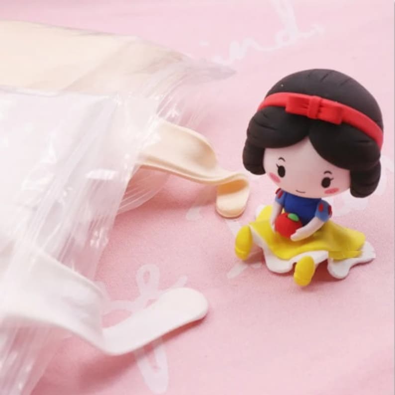 Pâte à modeler, 200 g, 2 sacs, blanc/rose, ultra-léger professionnel, moule pour poupées en pâte à modeler, teint de boue, fabrication de figurines DIY image 4