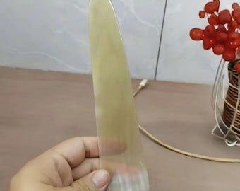Pottery Tool, Ox Horn, Purple Clay Teapot Kettle Body Polishing, Bright Needle Ceramic Finishing, DIY Tea Ware Refining Sculpture Smoothing