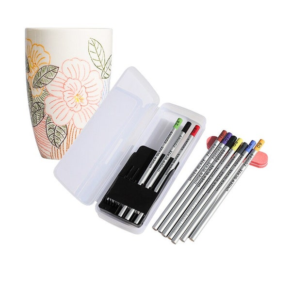 Crayon sous glaçure poterie, 10 couleurs/lot, craie à glaçure peinte à la main en céramique, bricolage, outils de peinture et de coloration, accessoires de croquis créatifs DIY