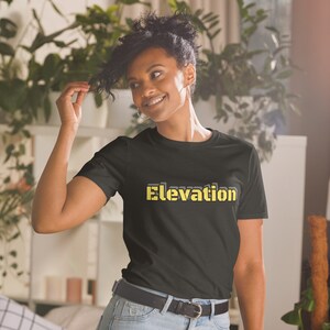 Elevation - Camiseta motivacional, superación personal, empoderamiento, camiseta vintage casual, unisex
