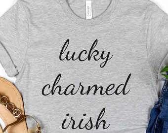 Lucky Shirt, Irish Shirt, St Patricks Day Shirt, Saint Patrick's Tshirt, Lucky T Shirt, Clovers, Ireland Shirt