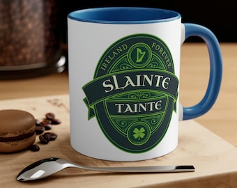 Slainte Mug, Ireland Mug, Irish Mug, Tainte Mug, Irish Gifts, Irish Gift Ideas, Gift For Her, Gift For Him, Unique Gift For Irish, 11oz Mug