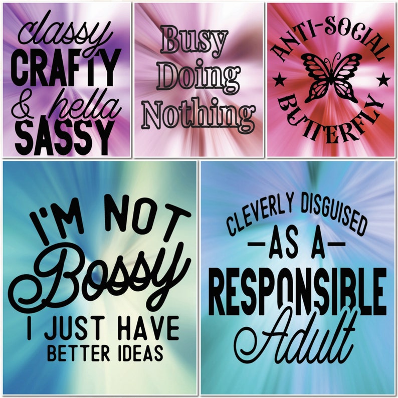 Sarcasm Car Air Freshener Templates Sarcastic Sublimation Designs