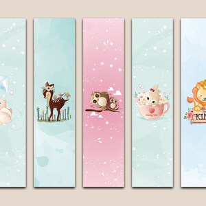 40 Piece Cute Printable Bookmarks for Kids Printable - Etsy