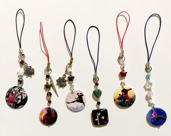 Handmade Spider-verse Inspired Phone Charms