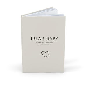 Diario conmemorativo Cartas a mi bebé, pérdida de un bebé, regalo de condolencias por un bebé, diario conmemorativo de duelo por un bebé en el cielo, regalo de tapa dura A5