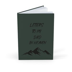 Diario conmemorativo Cartas a mi papá, pérdida de papá, obsequio de condolencias para papá, diario conmemorativo de duelo por un papá en el cielo, diario de tapa dura A5