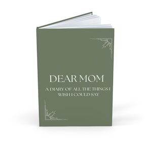 Diario conmemorativo Cartas a mi mamá, pérdida de mamá, regalo de condolencias para la madre, diario conmemorativo de duelo por una mamá en el cielo, tapa dura A5