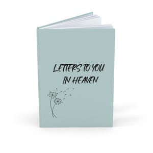 Letters to My Loved One Memorial Journal, Loss of Loved One, Loved One Sympathy Gift, Loved One in Heaven Memorial Grief Journal,  A5