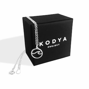 Chain with Wave Pendant 925 Silver | Adjustable | Kodya Project