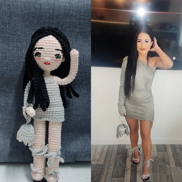 Custom Crochet Doll, Personalized Doll