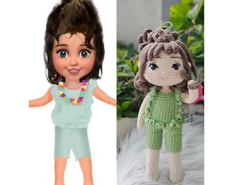 Poupée au crochet personnalisée, poupée personnalisée