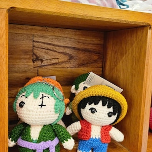 Crochet amigurumi doll | manga pirate crochet amigurumi | crochet keychain
