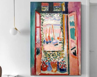 Henri Matisse The Open Window Wall Art Henri Matisse Print Henri Matisse Poster The Open Window Canvas Art Matisse Painting Abstract Artwork