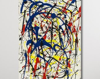 ジャクソン・ポロックの抽象画、キャンバスウォールアートプリント