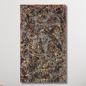 Jackson Pollock Canvas Art,Poster Extra Large Canvas Wall Art,Abstract Wall Art,Home and Living Room Decor,Jackson Pollock Art,Ready To Hang