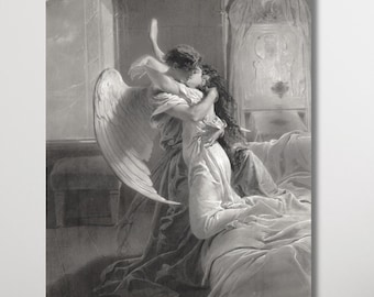 【美品】天使の絵画　ファーストキス エンジェル エンジェルフレーム 天使の絵画 ファーストキス プリントアート - メルカリ
