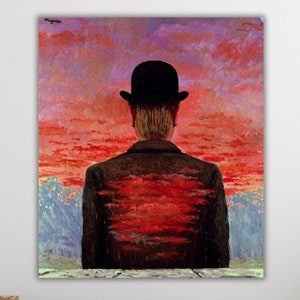 René Magritte Companions of Fear Canvas Art, Rene Magritte Canvas Wall Art, Rene Magritte Artworks Print, Rene Magritte Poster, Pronto para pendurar