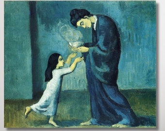 Pablo Picasso's Blue Period and the Old Guitarist Print, Classical