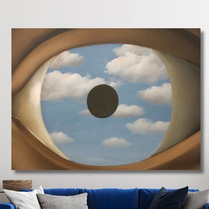 O Espelho Falso Por René,René Magritte O Espelho Falso Tela,René Magritte O Espelho Falso Arte De Parede,O Espelho Falso Tela,Pronto Para Pendurar