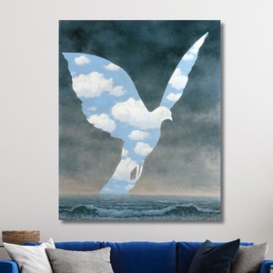 Arte de pared en lienzo La Grande Famille-Bird, René Magritte Arte de pared en lienzo La Grande Famille-Bird, Impresión en lienzo en lienzo La Grande Famille-Bird, René Magritte