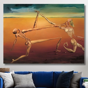 The Dance by Salvador Dali 1957 Canvas Print, Dali Wall Art,Salvador Dali Painting,Surreal Painting,Salvador Dali Canvas,Dali ,Ready To Hang