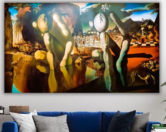 Salvador Dalí Archeological Reminiscence Millet's Angelus Canvas