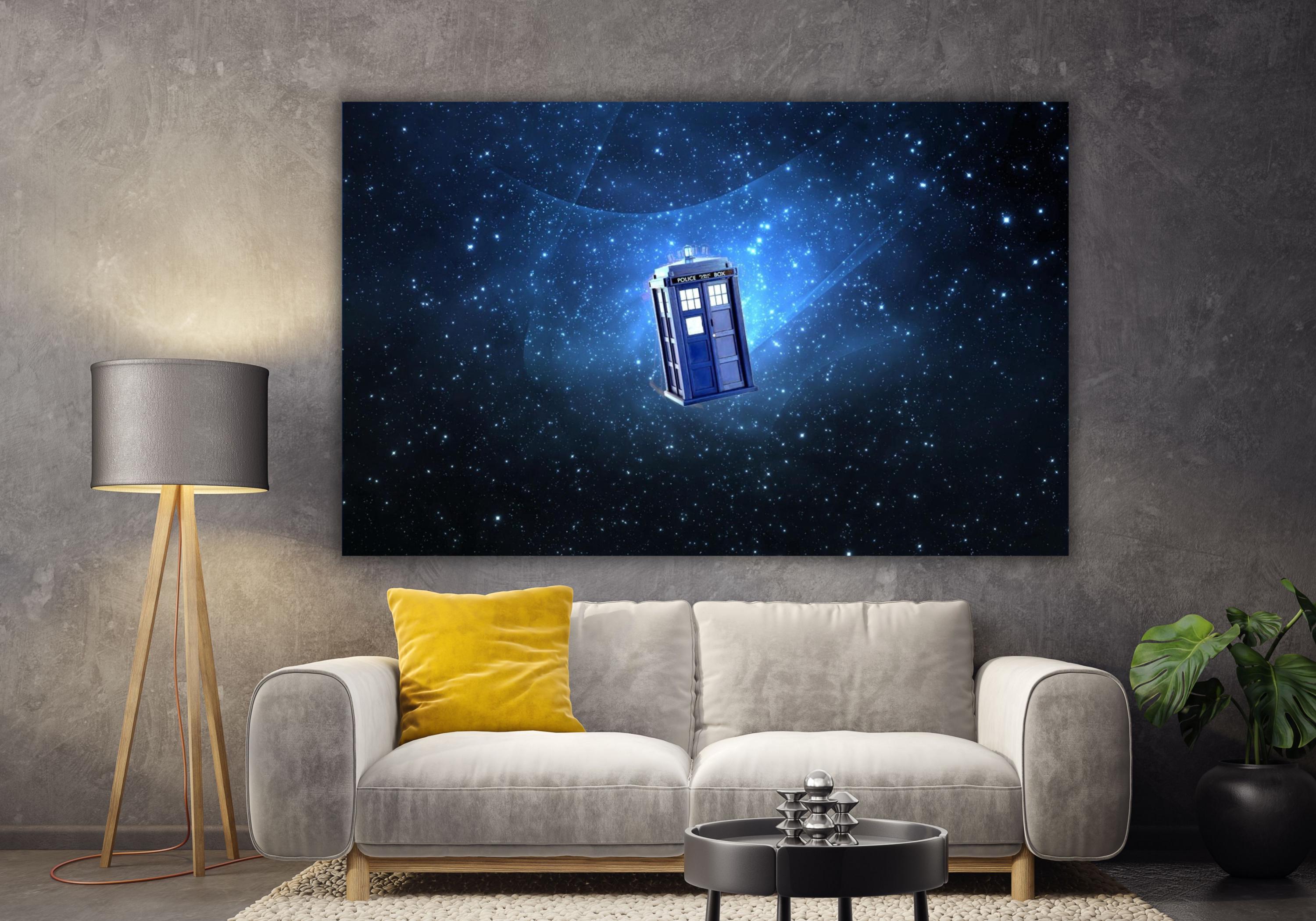 Doctor Who Tardis Sky Canvas Print Art Doctor Who Tardis Box Wall Art ...