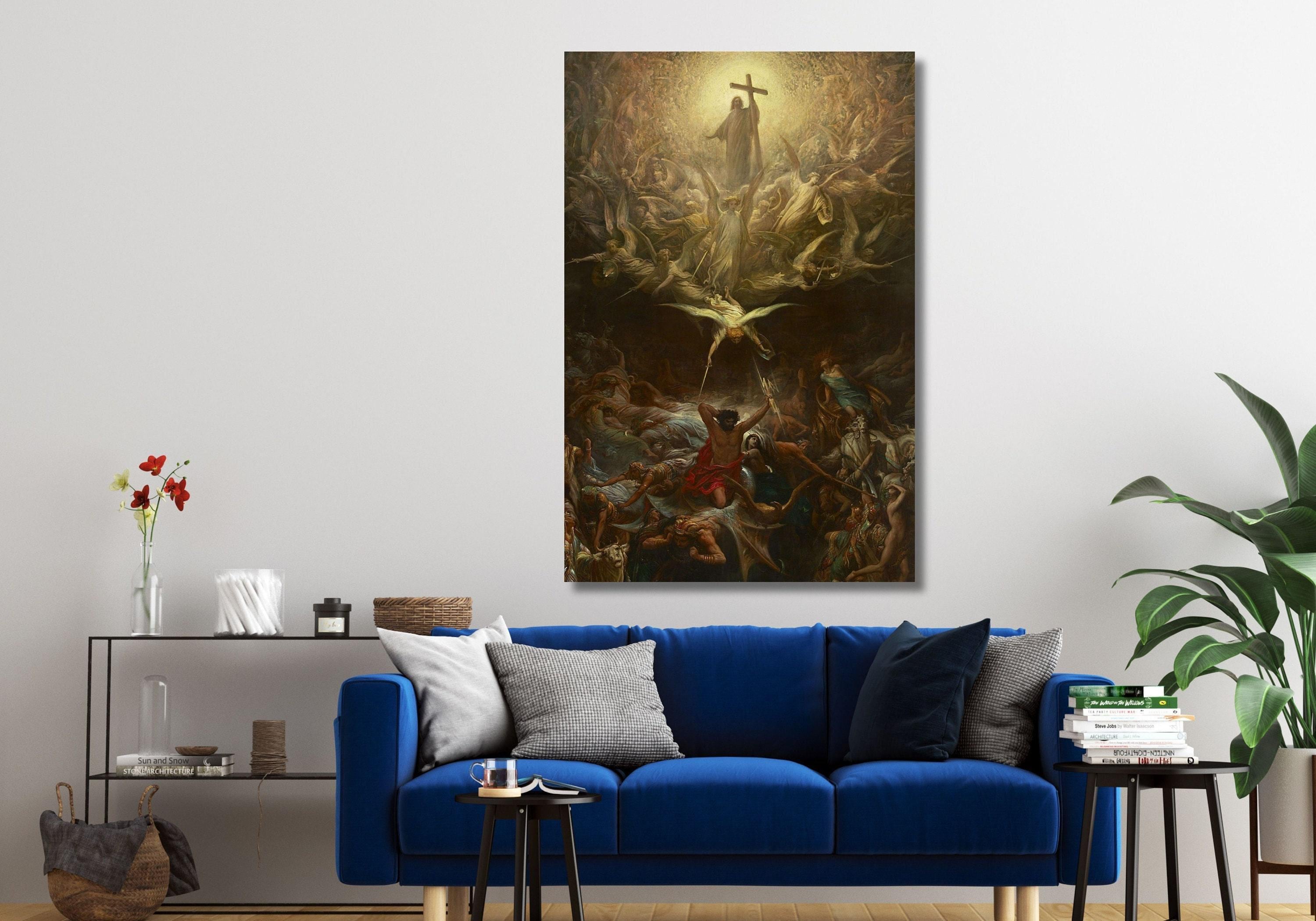 Gustave Dore the Triumph of Christianity Over Paganism Canvas